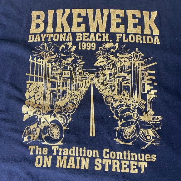 Men’s Harley Davidson T-shirt Bike Week 1999 Daytona Beach, Florida, Black XL - Picture 1 of 5